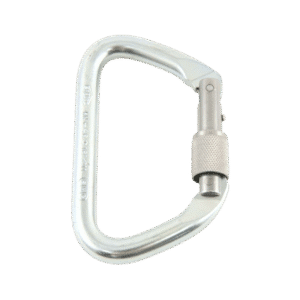 Large Locking ‘D’ Steel Carabiner – Bright